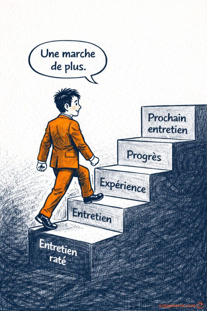 Entretien raté : une étape vers le prochain entretien.