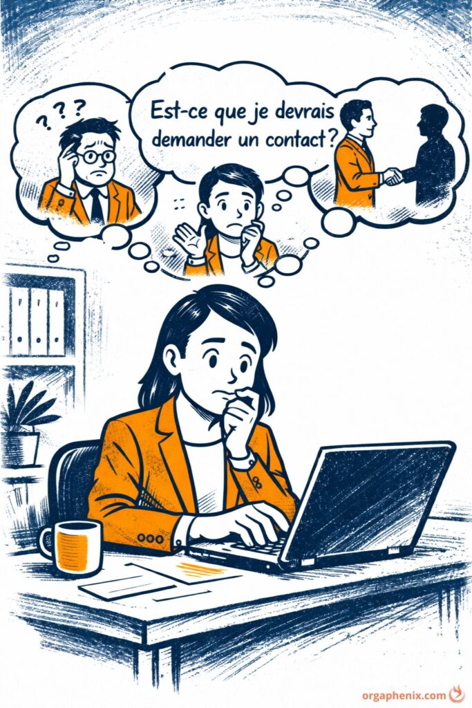 Les freins qui empêchent de demander des contacts Réseau