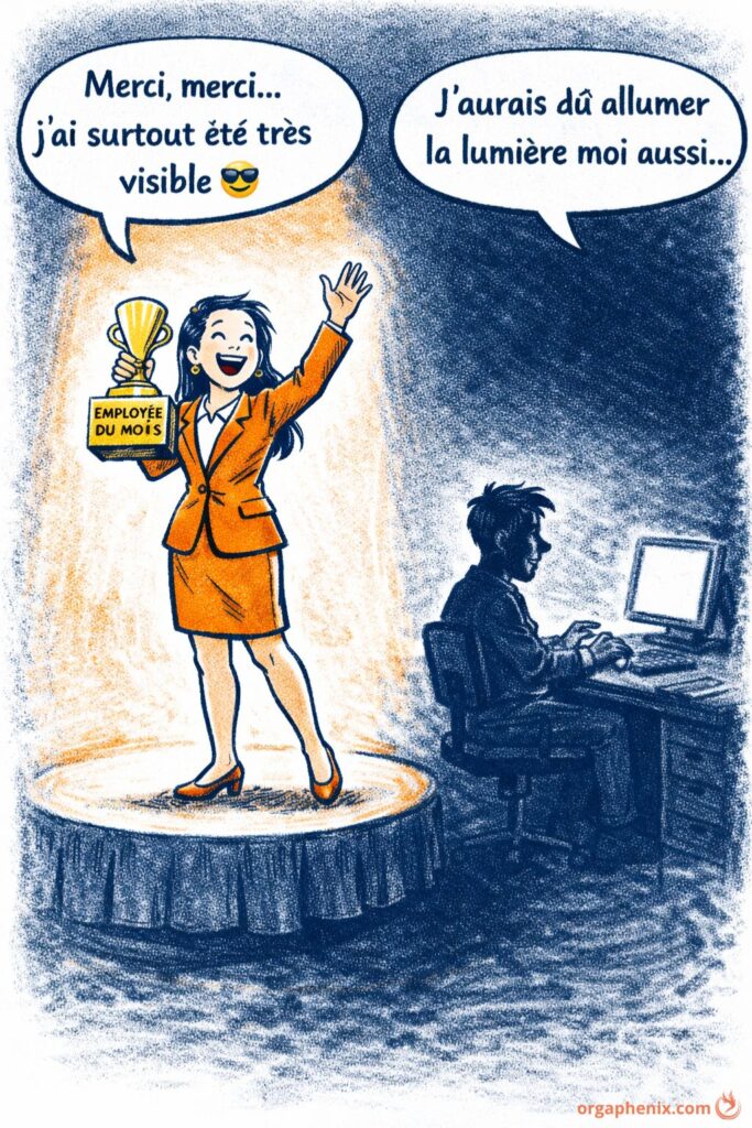 En entreprise, la visibilité est souvent plus récompensée que la fidélité discrète.