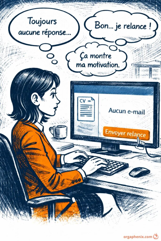 Rédiger un mail de relance professionnel et concis pour convaincre un recruteur.